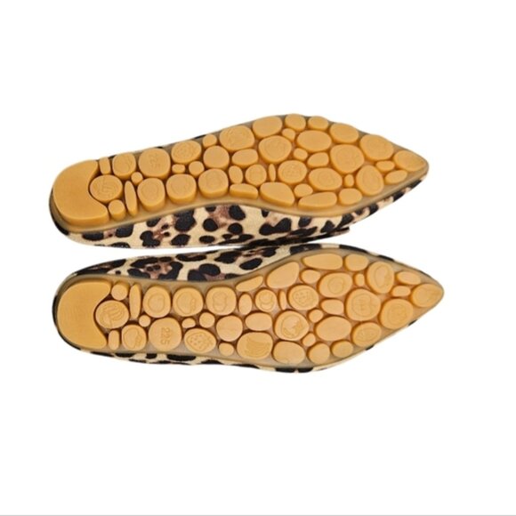 Taomengsi | Leopard Print Rhinestone Slip On Flats | Size 6 - Picture 4 of 12